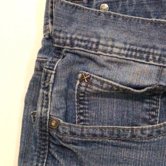 TK Axel Harwinton Low Rise Slim Straight Distressed Men 32x32 Jeans AX41005-57S - Picture 6 of 11